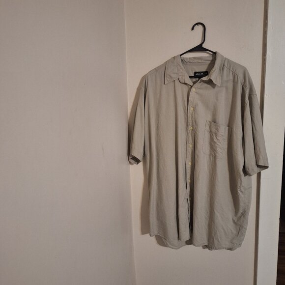 eddie bauer short sleeve button down shirt tall xxl - Picture 1 of 8